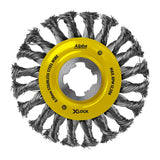 Sheffield Alpha Wheel Brush X-Lock Stainless Steel Wire Knotted