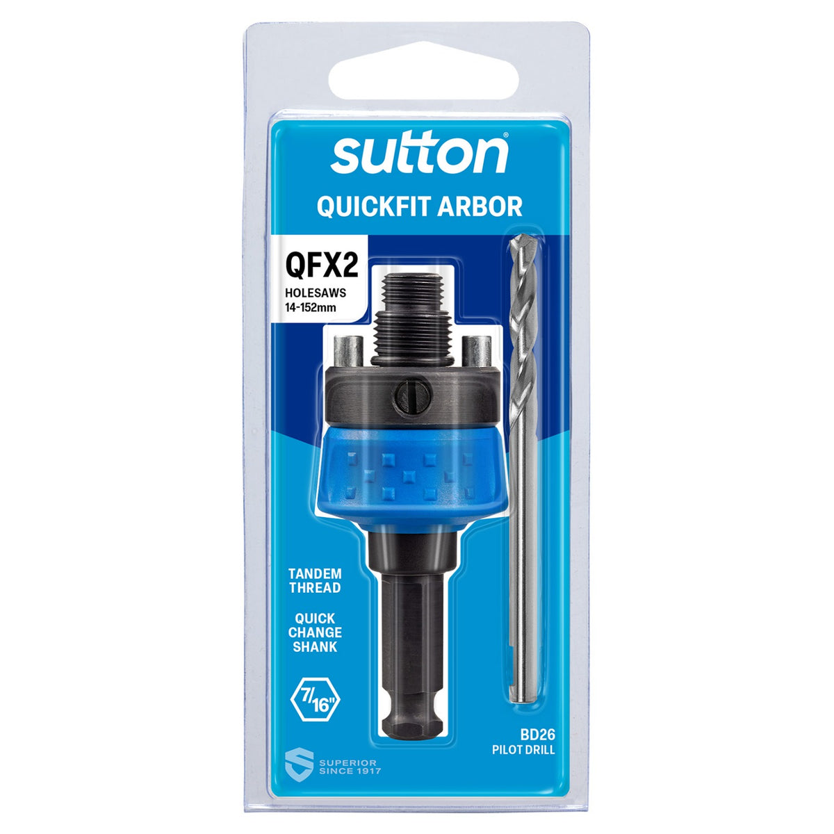 Sutton Arbor H103 Qfx Quick Fit Suits Holesaw UNF