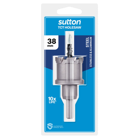 Sutton Holesaw H117 TCT Metal W Arbor -depth