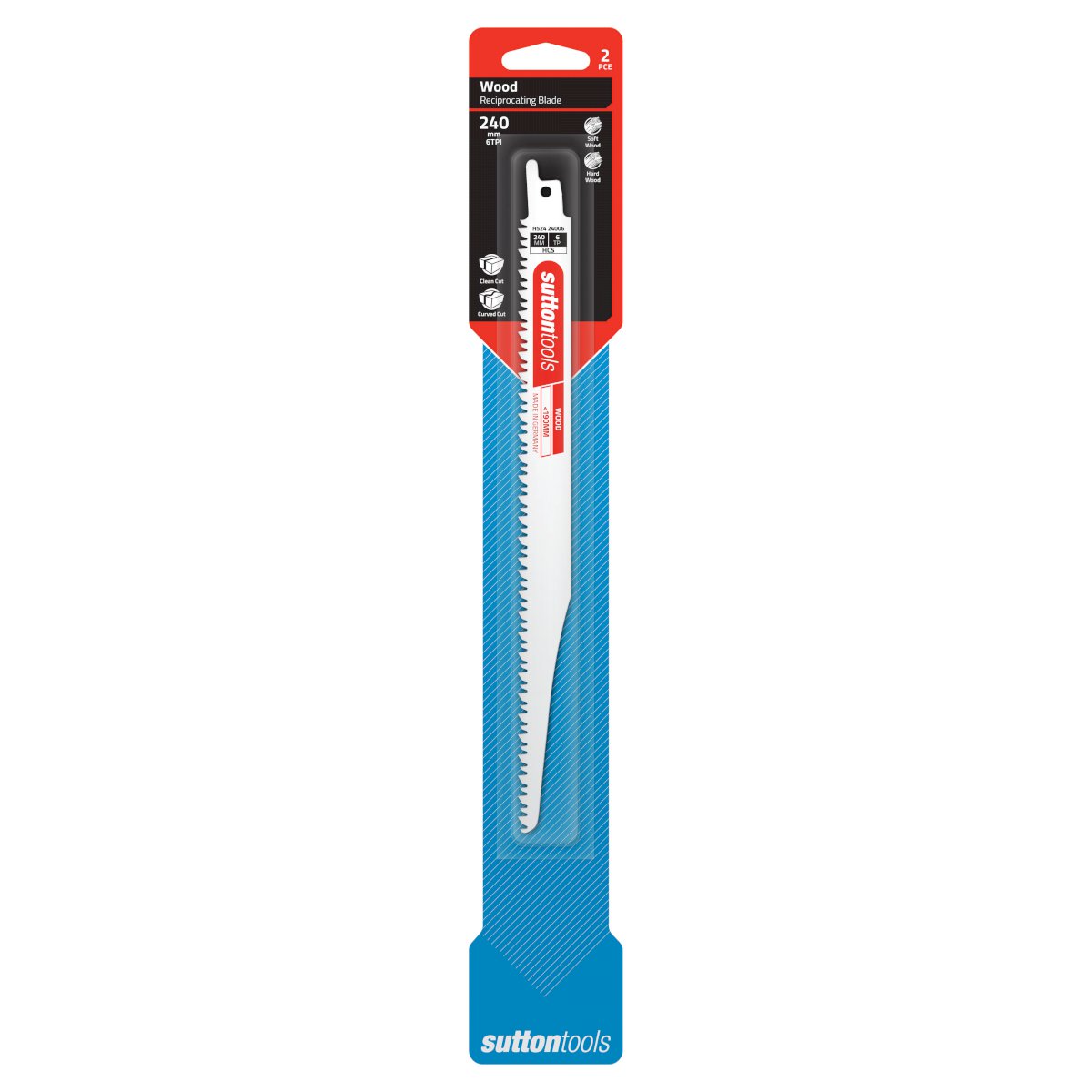 Sutton Blade H524 Recip Hcs Wood Curve