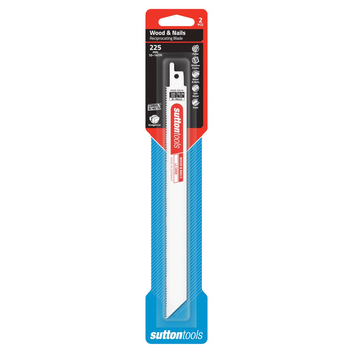 Sutton Blade H526 Recip Bim Wood Nail