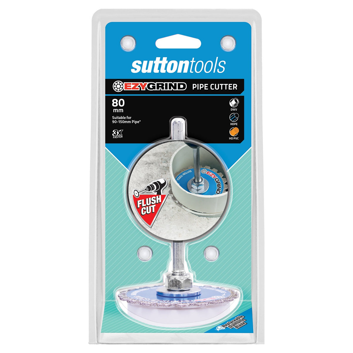 Sutton Pipe Cutter H600 Diamond Ezy-grind Pvc Hdpe