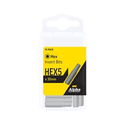 Sheffield HEX5 Insert Bits Handipack