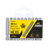 Sheffield Hex Ball End Power Bit Handipack