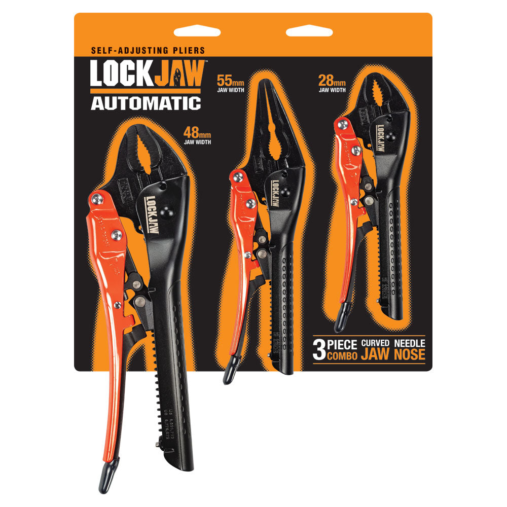 CARBiTOOL L293 Plier Set Self Adj Curved Needle