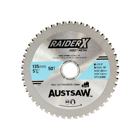 Sheffield Austsaw RaiderX Sheet Metal Blade Cermet — official supplier product image