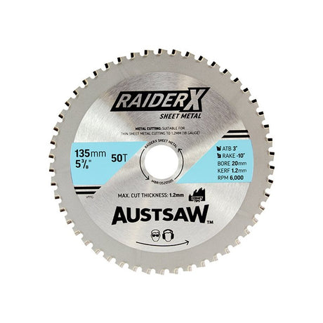 Sheffield Austsaw RaiderX Sheet Metal Blade Cermet — official supplier product image