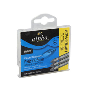 Sheffield PH2 Phillips Double End Bit Handipack