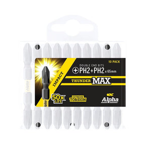 Sheffield ThunderMax PH2 Impact Power Bit D Ended Handipack