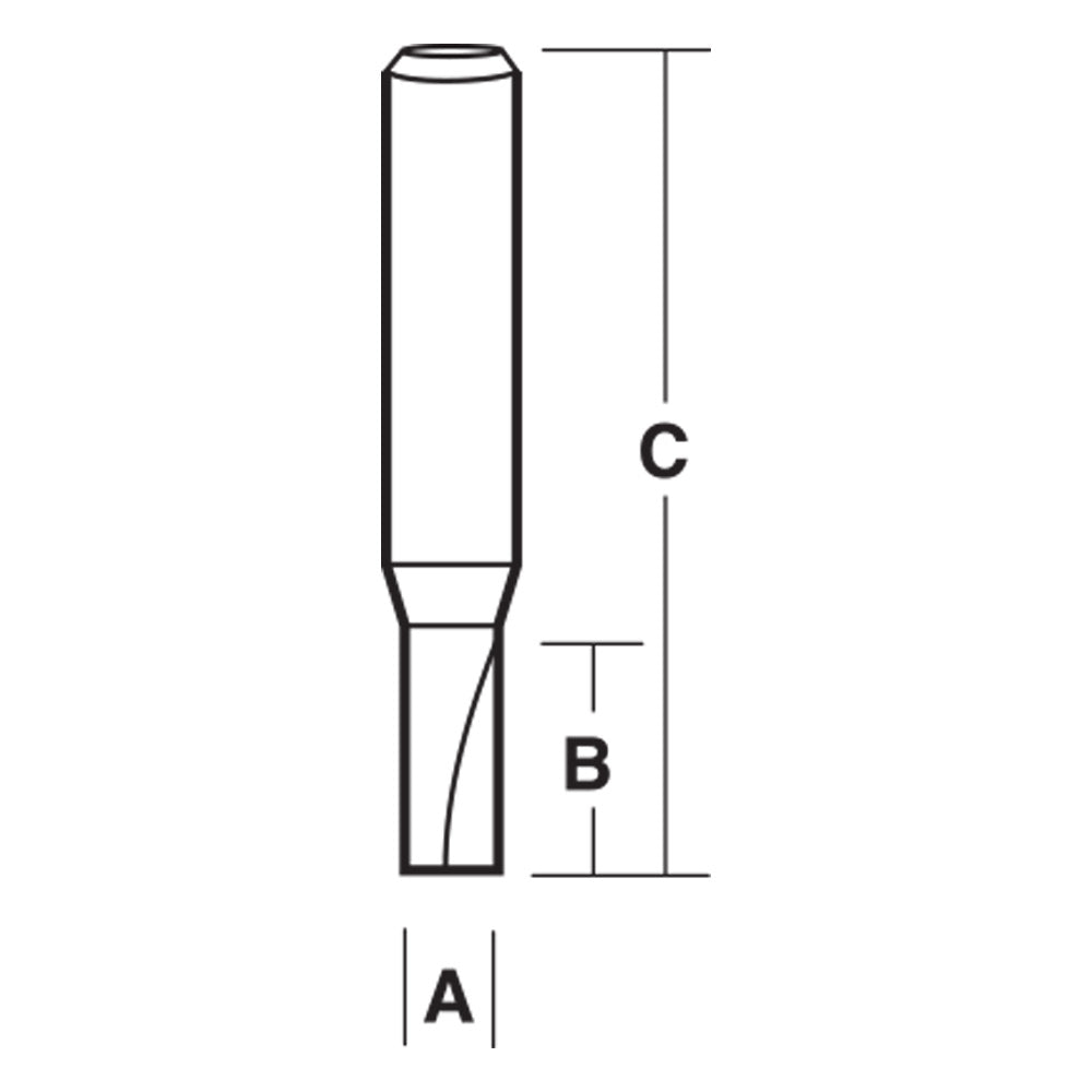 Single Flute Straight Flute Solid Carbide | CARBiTOOL