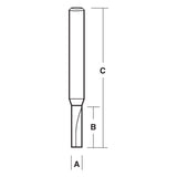 Single Flute Straight Solid Carbide Long Series | CARBiTOOL