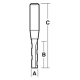 Slot Mortise Bit End Cutting with Chip Breaker Solid | CARBiTOOL