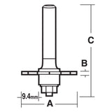 Slotting Cutter Assemblies with Ball Bearing Guide Solid Carbide | CARBiTOOL