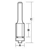 Diamond (PCD) Tipped Flush Trimming B | CARBiTOOL