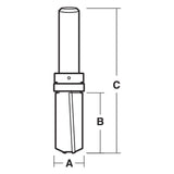 Inverted Flush Trimming Bit with Down Shear | CARBiTOOL