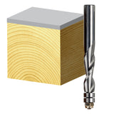 Spiral Flute Bit with Bearing Up Cut Solid Carbide | CARBiTOOL