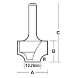 Beading Bit Wide Flat Bottom | CARBiTOOL
