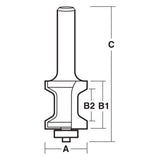 Batten Mould Bit with Ball Bearing Guide | CARBiTOOL