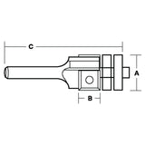 Replaceable Insert Flush Trimming Bit Two Bearings | CARBiTOOL