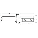 Replaceable Insert Single Flute Straight Bit | CARBiTOOL