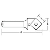 Replaceable Insert Vee Groove Bit 91° | CARBiTOOL