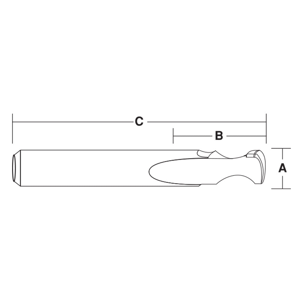 Single Flute Straight Bit Edge Round For Plastic | CARBiTOOL