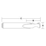 Single Flute Straight Bit Edge Round For Plastic | CARBiTOOL
