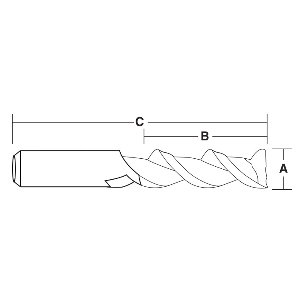 2 Flute Straigh Bit Foam Cutter | CARBiTOOL