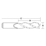 Chip breaker Spiral Bit Up Cut | CARBiTOOL
