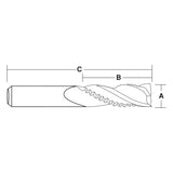 Rougher Finisher Bit Up Cut | CARBiTOOL