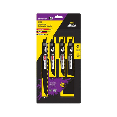 Sheffield Demolition Recip Blade Set Incl Pouch — official supplier product image