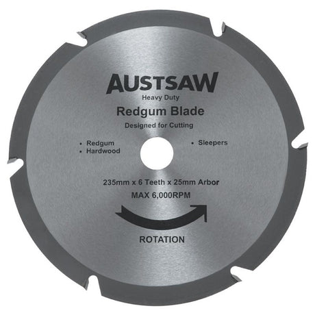 Sheffield Austsaw Redgum Sleeper Blade Teeth — official supplier product image