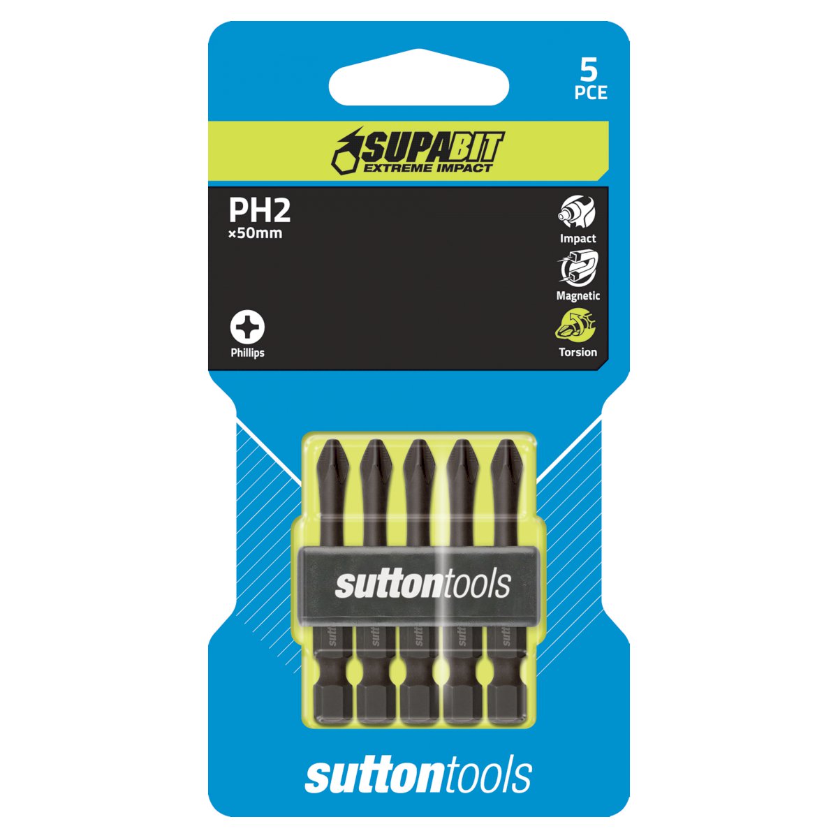 Sutton Screwdriver Bit S151 Phillips PH2 Power Supabit