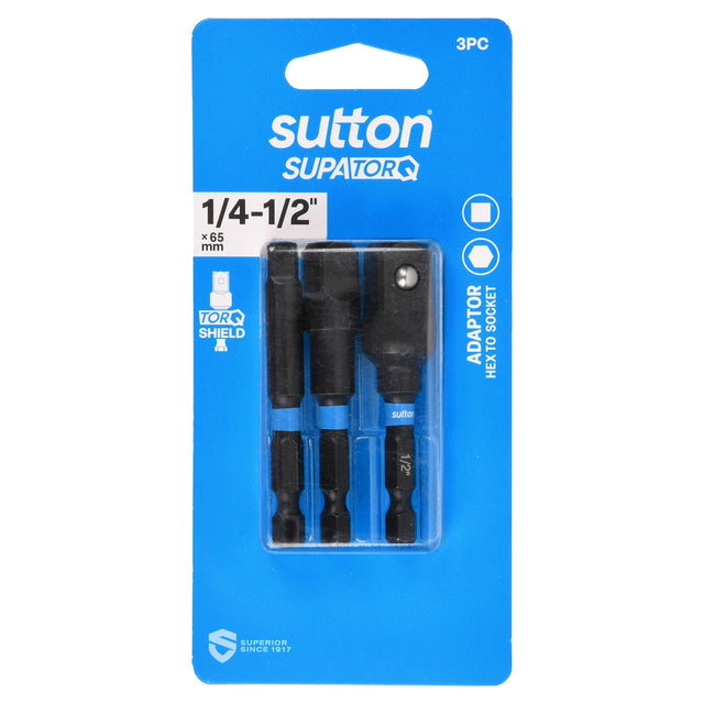 Sutton Bit Adaptor S240 Hex To Socket Set