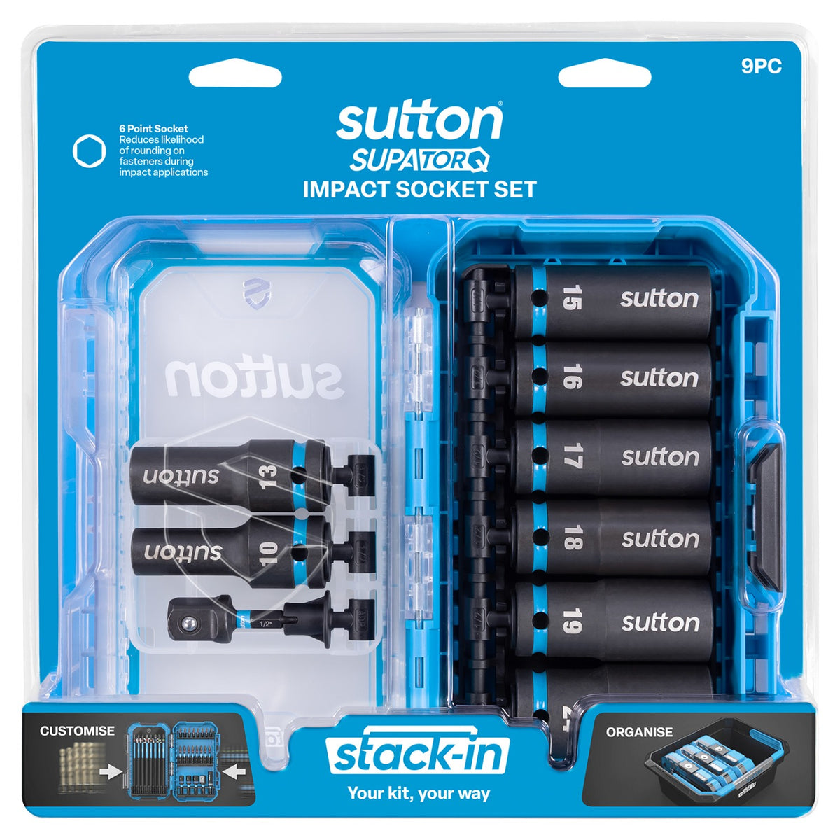 Sutton Socket Set S252 Supatorq Drive