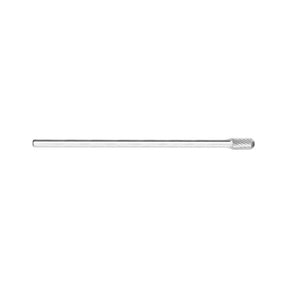 Sheffield Cylindrical Ball Nose Carbide Burr Shank Long Single Cut