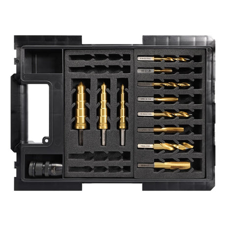 Sheffield VersaDrive Starter Kit Drill And Tap Set ImpactaStep Cutter Set With Hd Adaptor — official supplier product image