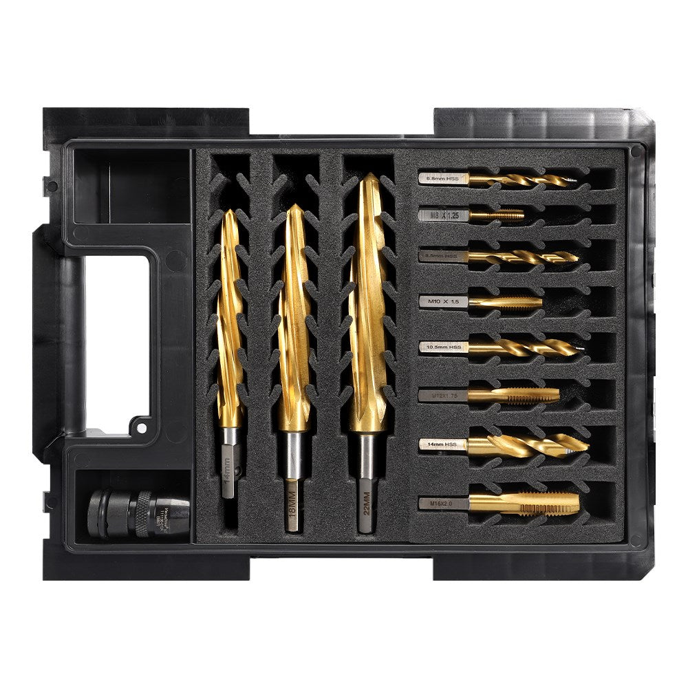 Sheffield VersaDrive Starter Kit - Drill And Tap Set With 14-22mm Reamer Set And Hd Adaptor — official supplier product image