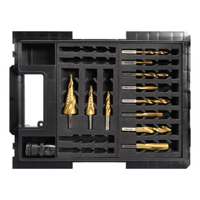 Sheffield VersaDrive Starter Kit - Drill And Tap Set With 12-30mm Step Drill Set And Hd Adaptor — official supplier product image