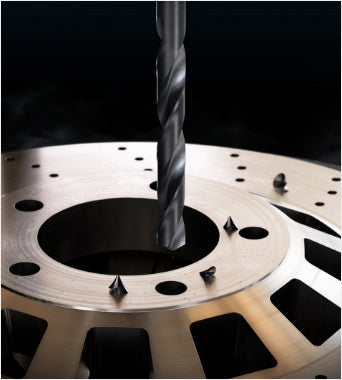 Excision (DT692) HSS-E (M35) Extra Long series Drill for Deep Hole (TiAlN Coated) Worm Pattern