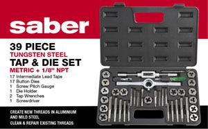 Bordo Saber S4 Tap And Die Set Metric + NPT