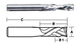 Compression Cutter 2 Flute 8 mm