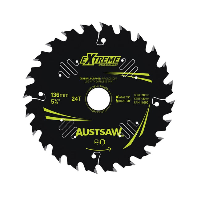 Sheffield Austsaw Extreme Wood With Nails Blade T Thin Kerf — official supplier product image
