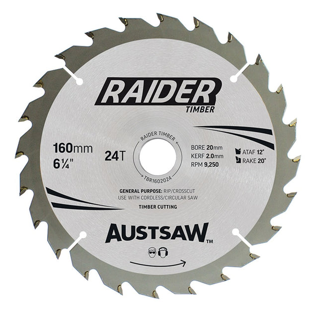 Sheffield Austsaw Raider Timber Blade T Thin Kerf — official supplier product image