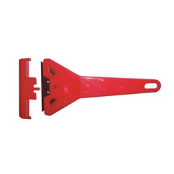 Sheffield Red Plastic Scraper With H D Blade