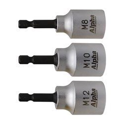 Sheffield Alpha Threaded Rod Driver Set - M8, M10 And M12