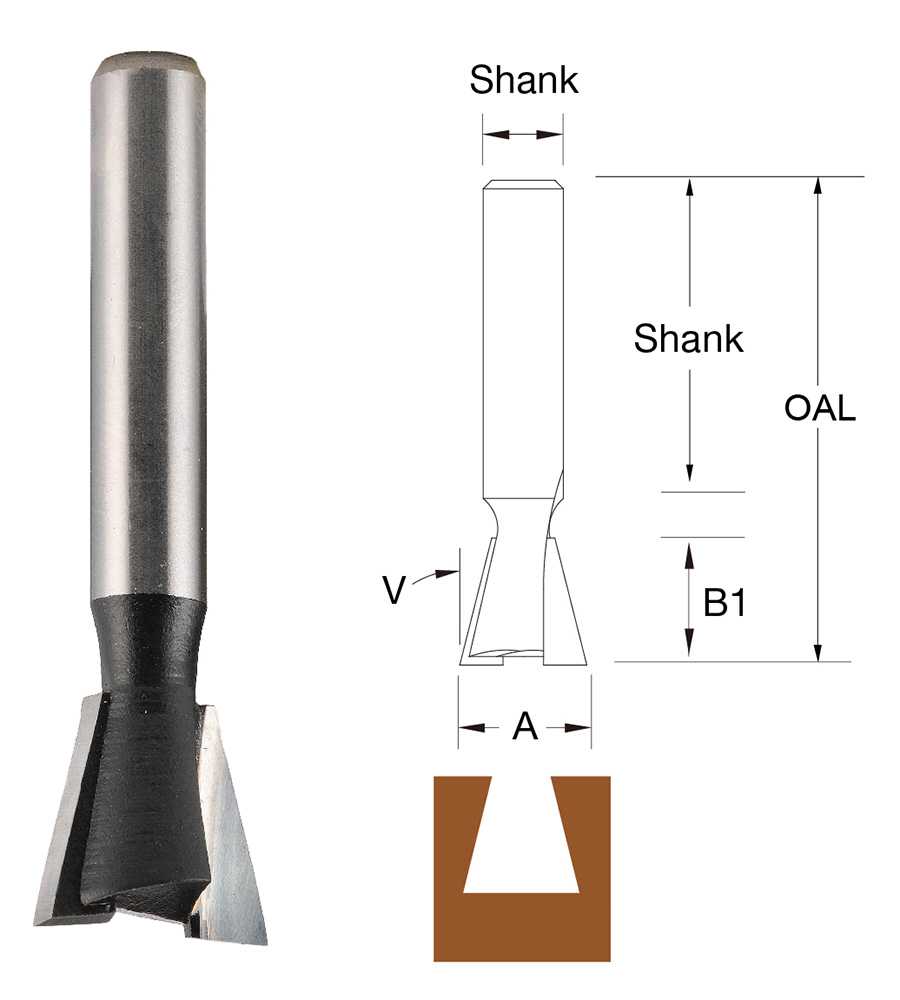 Bordo Shallow Dovetail Bit
