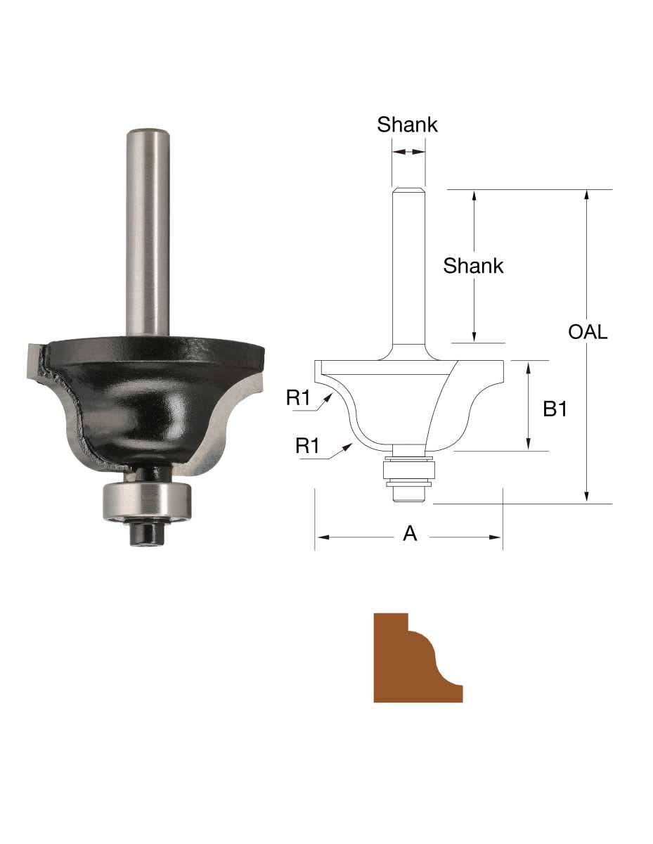 Bordo Roman Ogee Router Bit