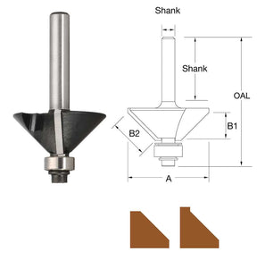 Bordo Chamfering Router Bit Shk