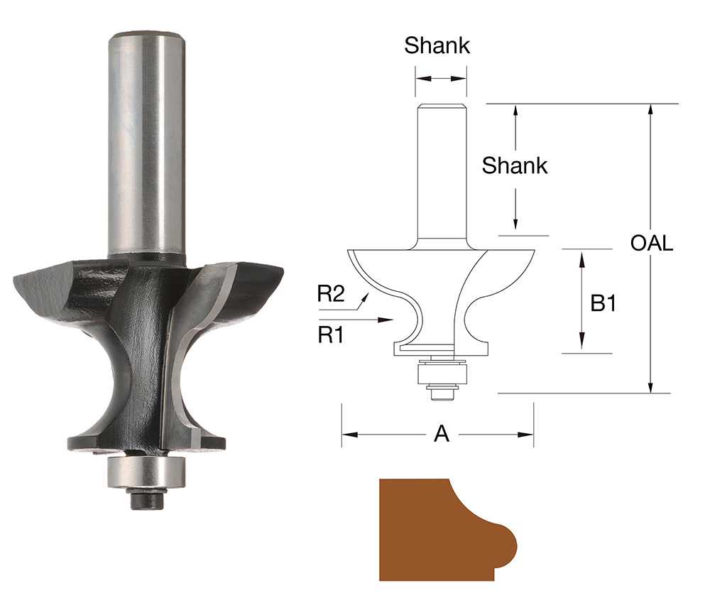 Bordo Table Edge Rebate Sloped Ogee